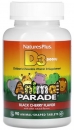 (C) 네이처스 플러스 애니멀 퍼레이드 씹어먹는 비타민 D3 (90츄) - Natures Plus Animal Parade Vitamin D3 90 chews